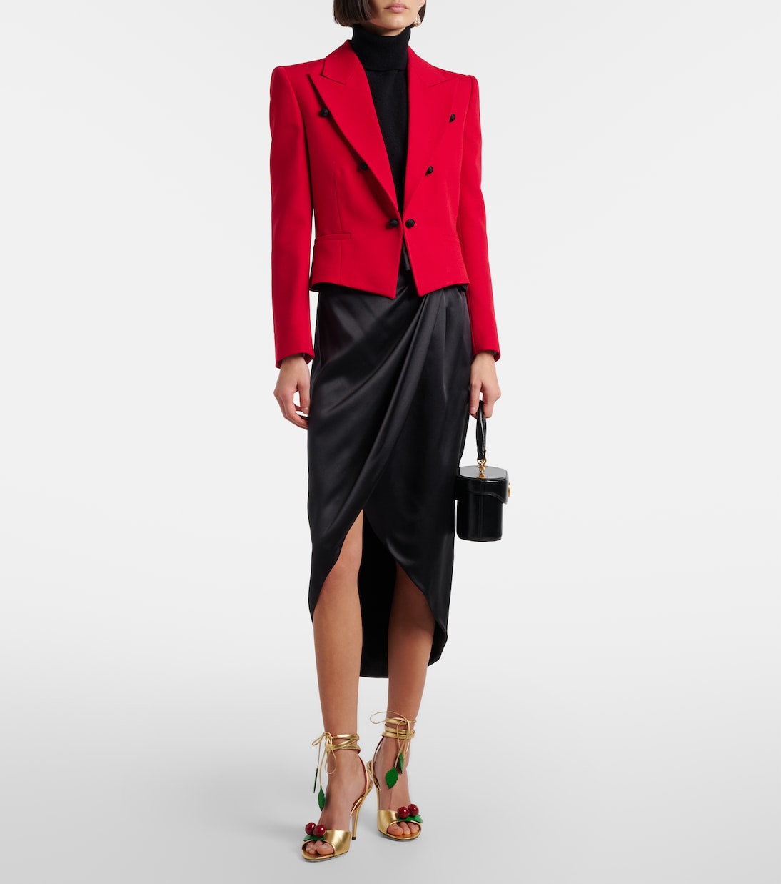 Cherryfic 100 metallic leather sandals | Valentino Garavani