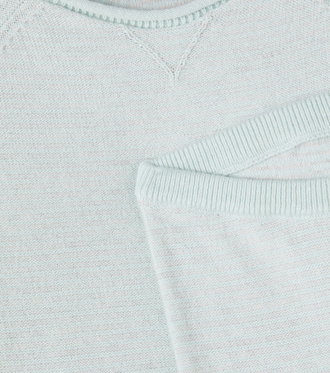 Loan striped cotton and cashmere sweater and pants set | Bonpoint