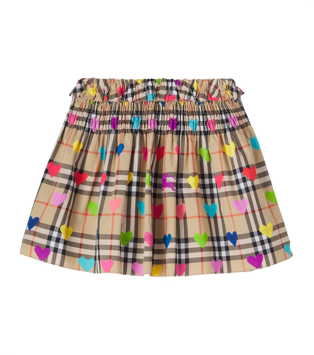 Falda Burberry Check de algodón estampada | Burberry Kids