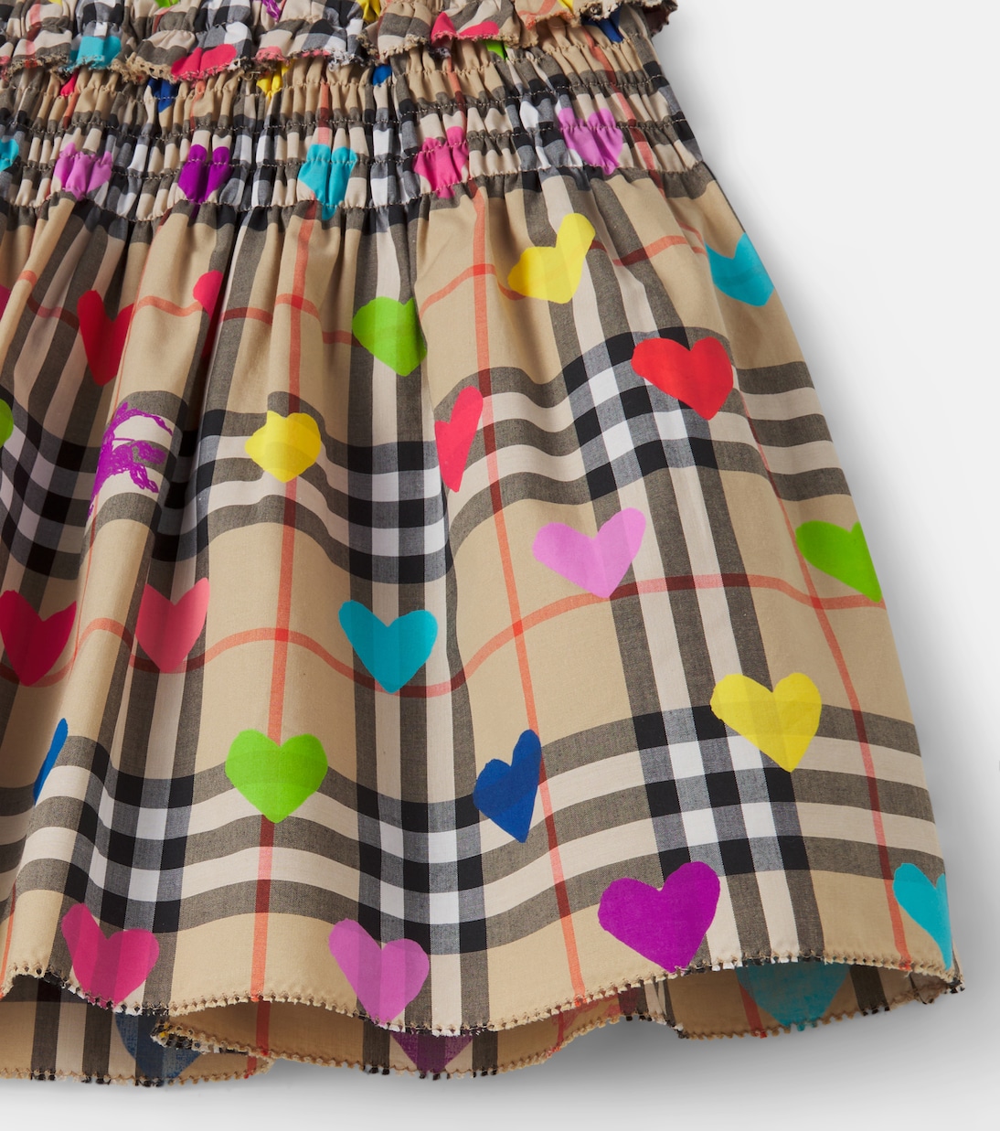 Falda Burberry Check de algodón estampada | Burberry Kids