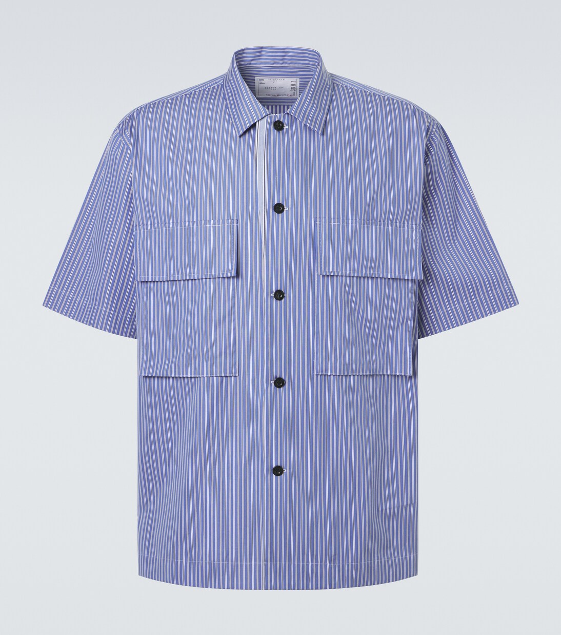 Striped cotton poplin shirt | Sacai