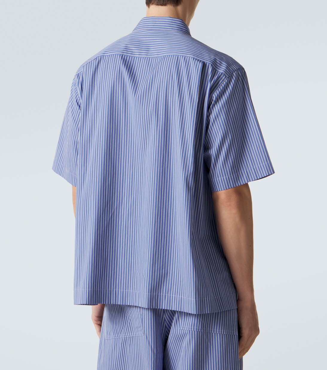 Striped cotton poplin shirt | Sacai