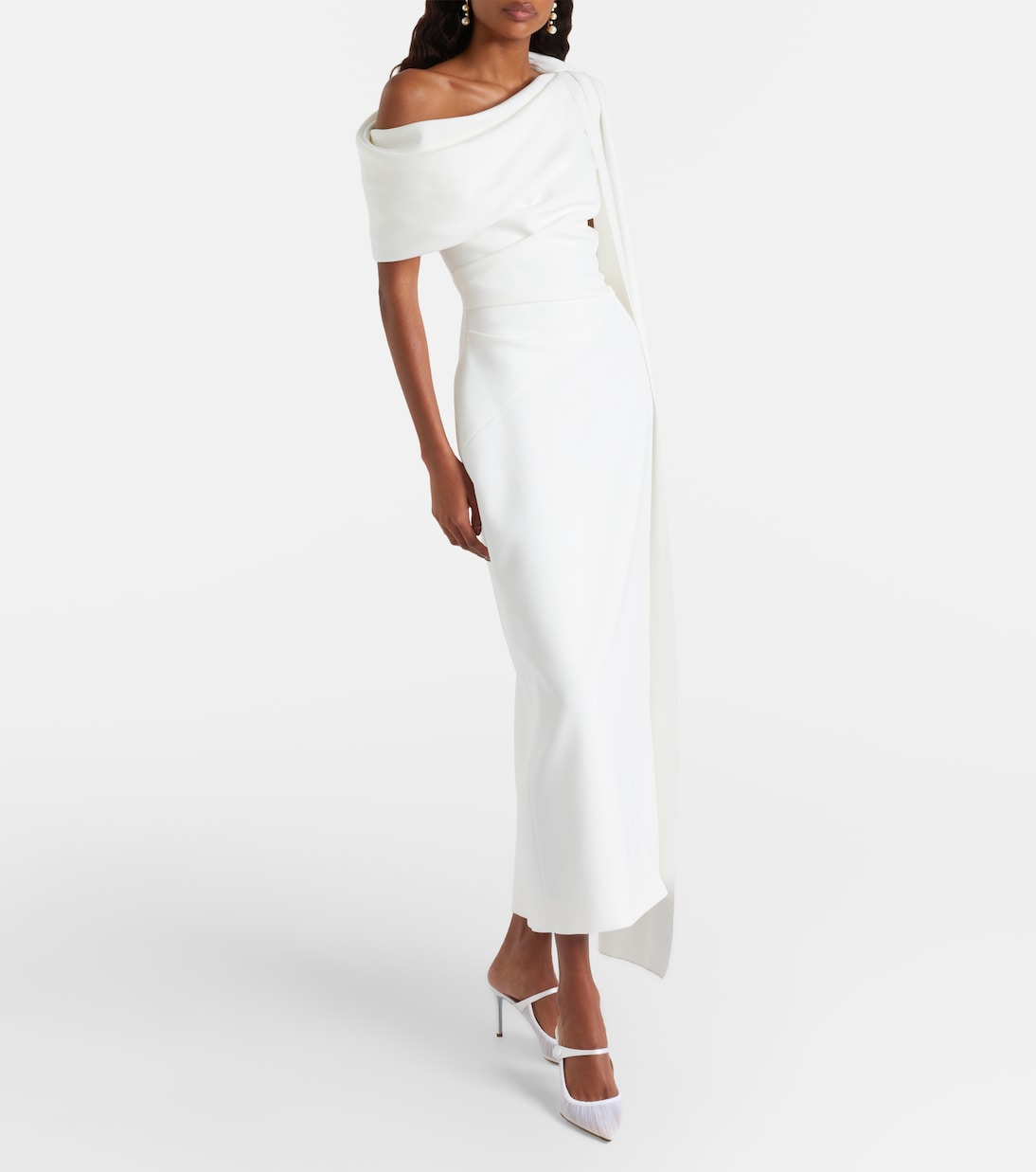 Voile 75 satin-trimmed tulle mules | Aquazzura