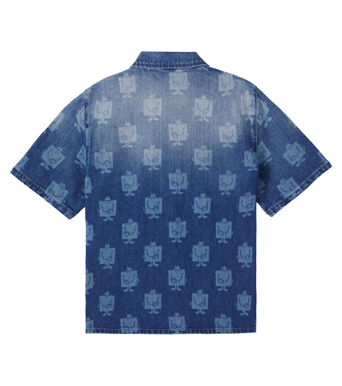 Printed denim bowling shirt | Gucci Kids