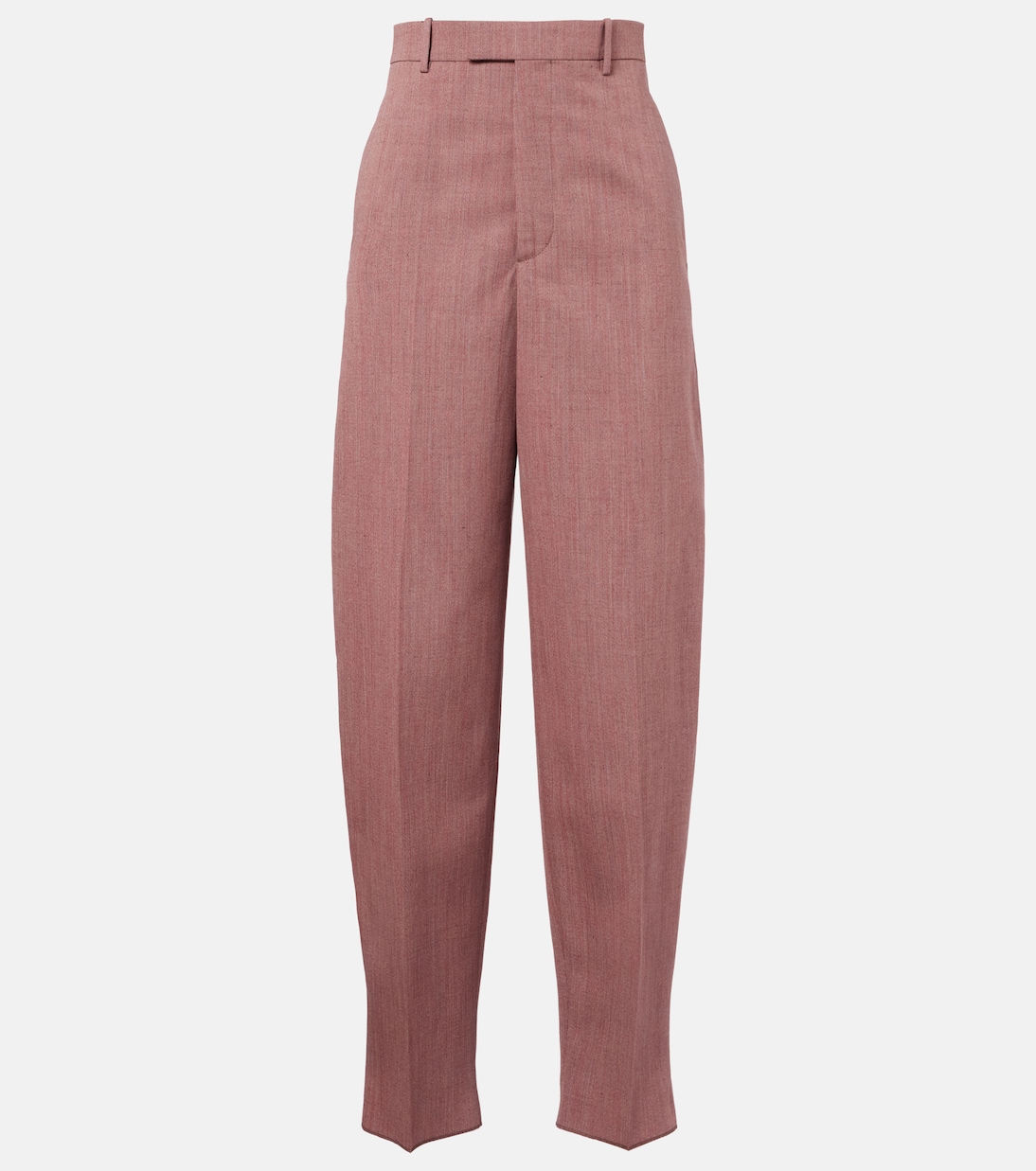 Wool and linen-blend tapered pants | Bottega Veneta