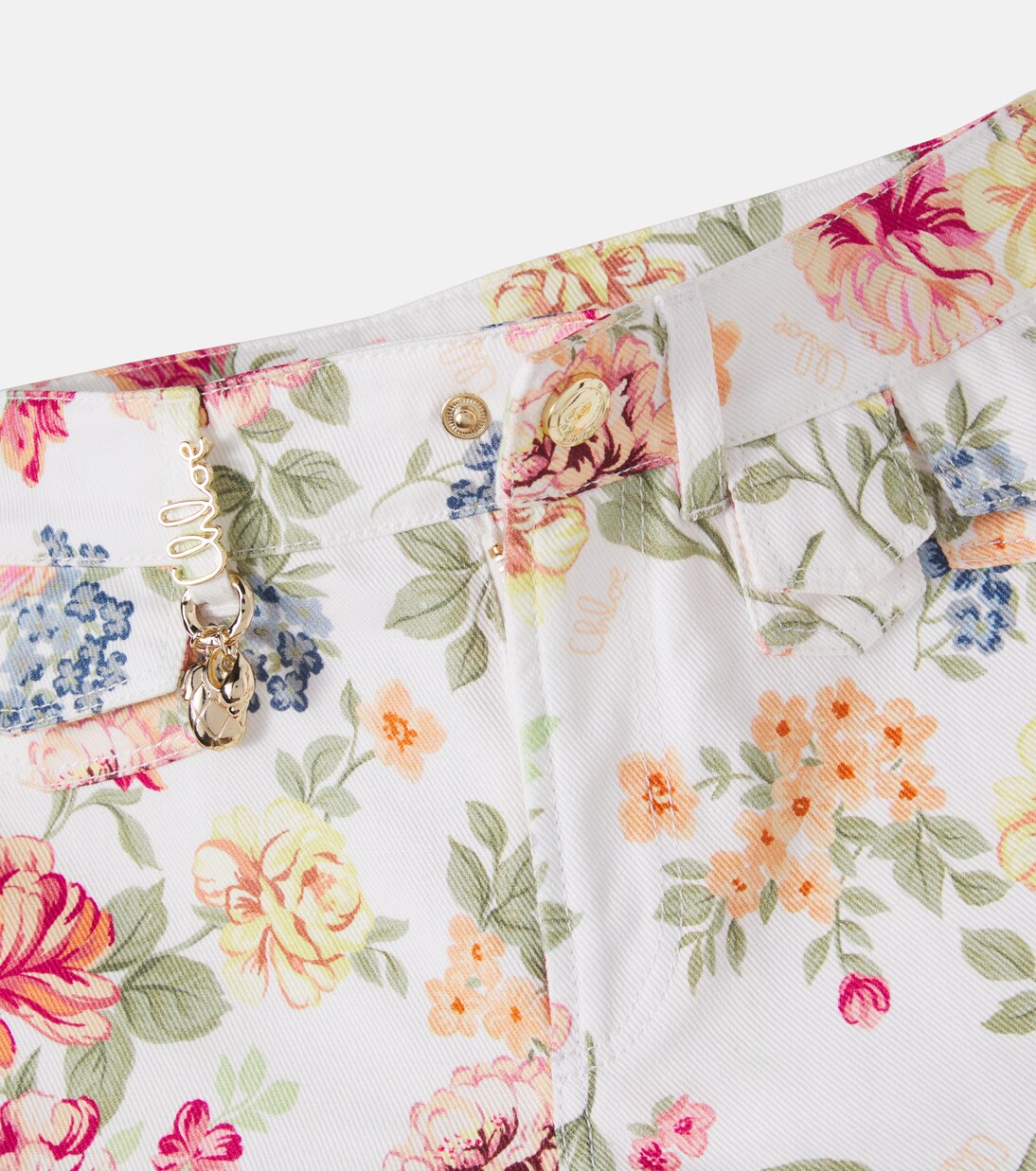 Bedruckte Shorts aus Baumwolle | Chloé Kids