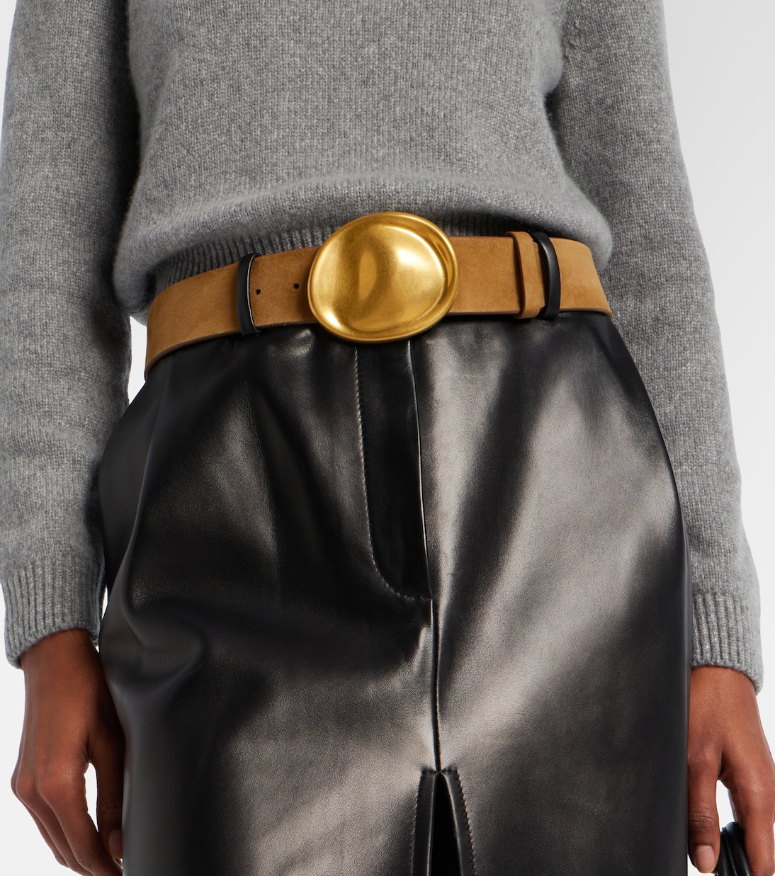 Keefe suede belt | Khaite