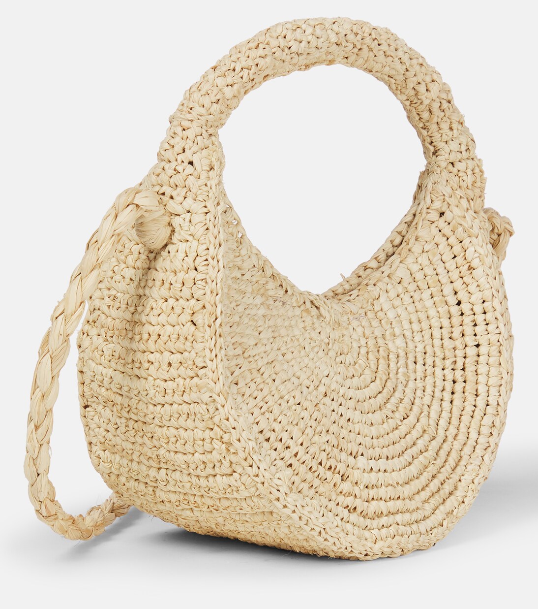 Loulou raffia shoulder bag | Bonpoint