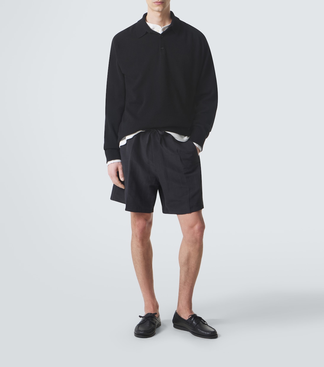 Julian linen and silk Bermuda shorts | Umit Benan