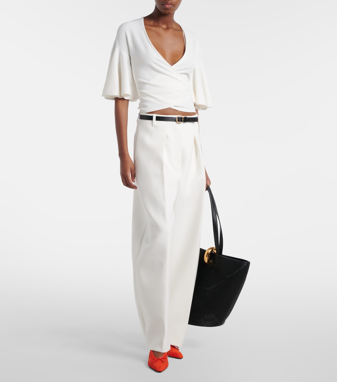 Cubisto raffia-effect slingback pumps | Jacquemus