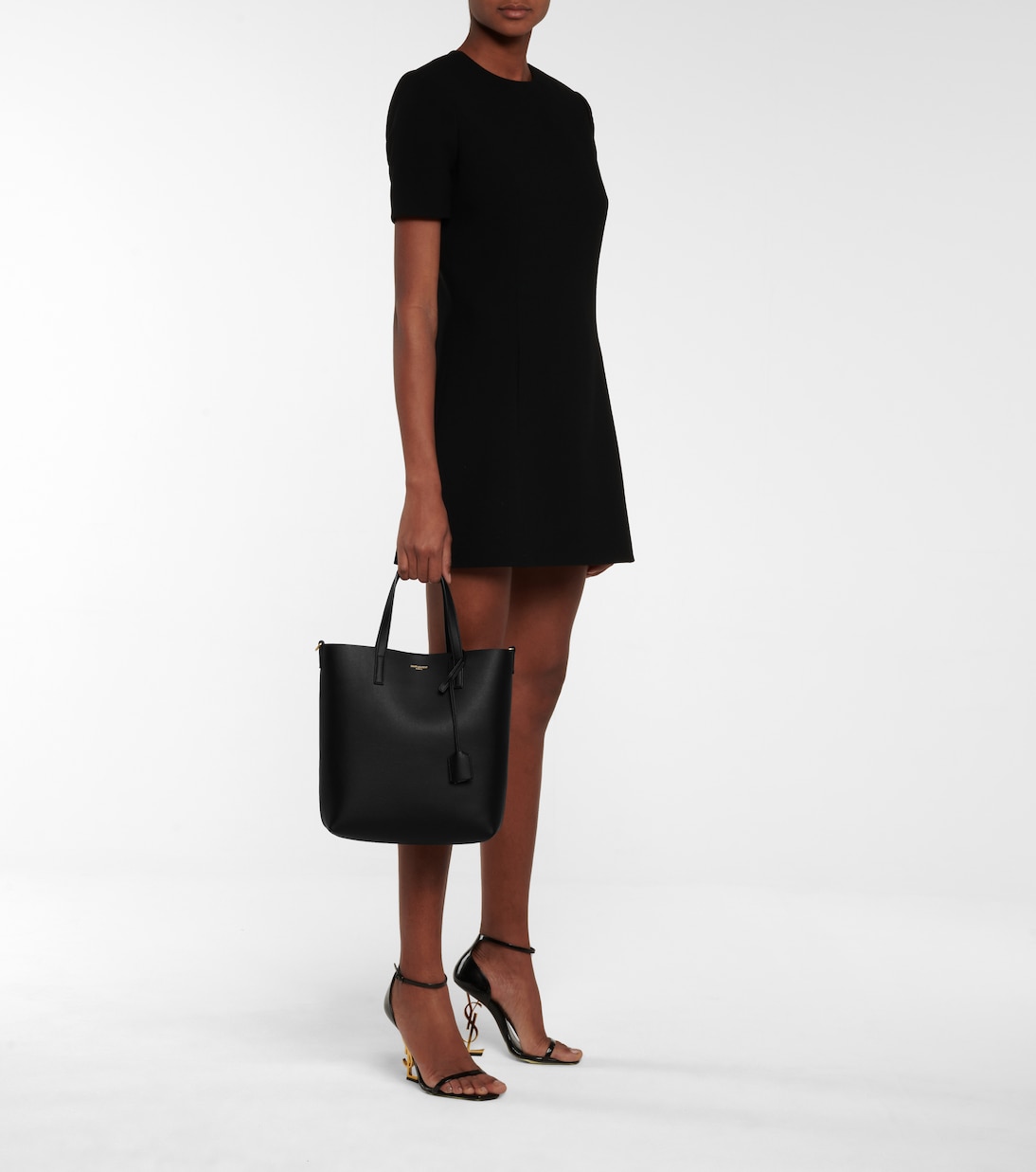 Sac Toy Shopping N/S en cuir | Saint Laurent