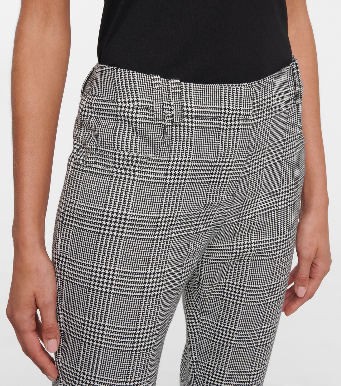 Mid-rise checked pants | Balmain