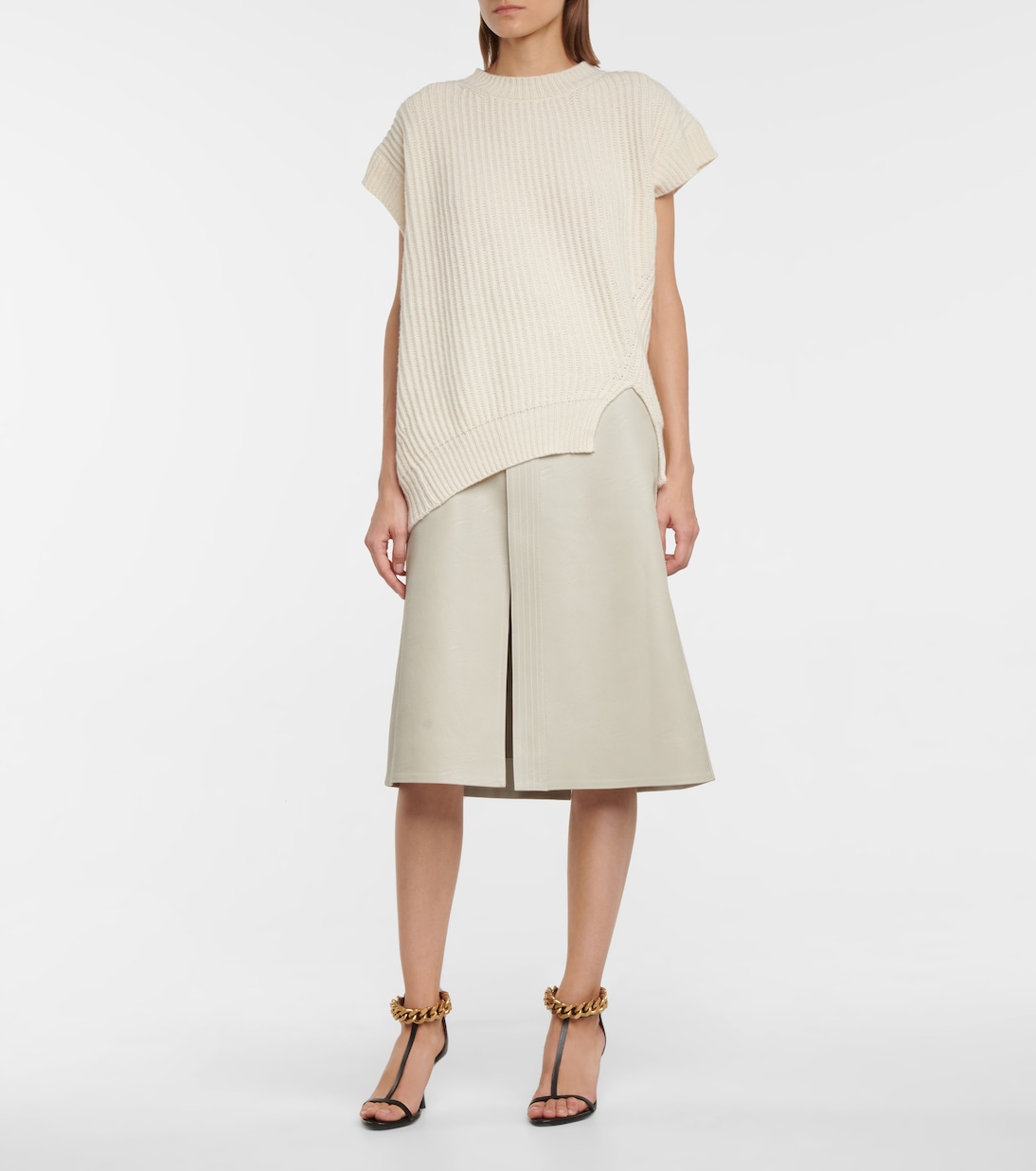 Top de cachemir y lana acanalado | Stella McCartney