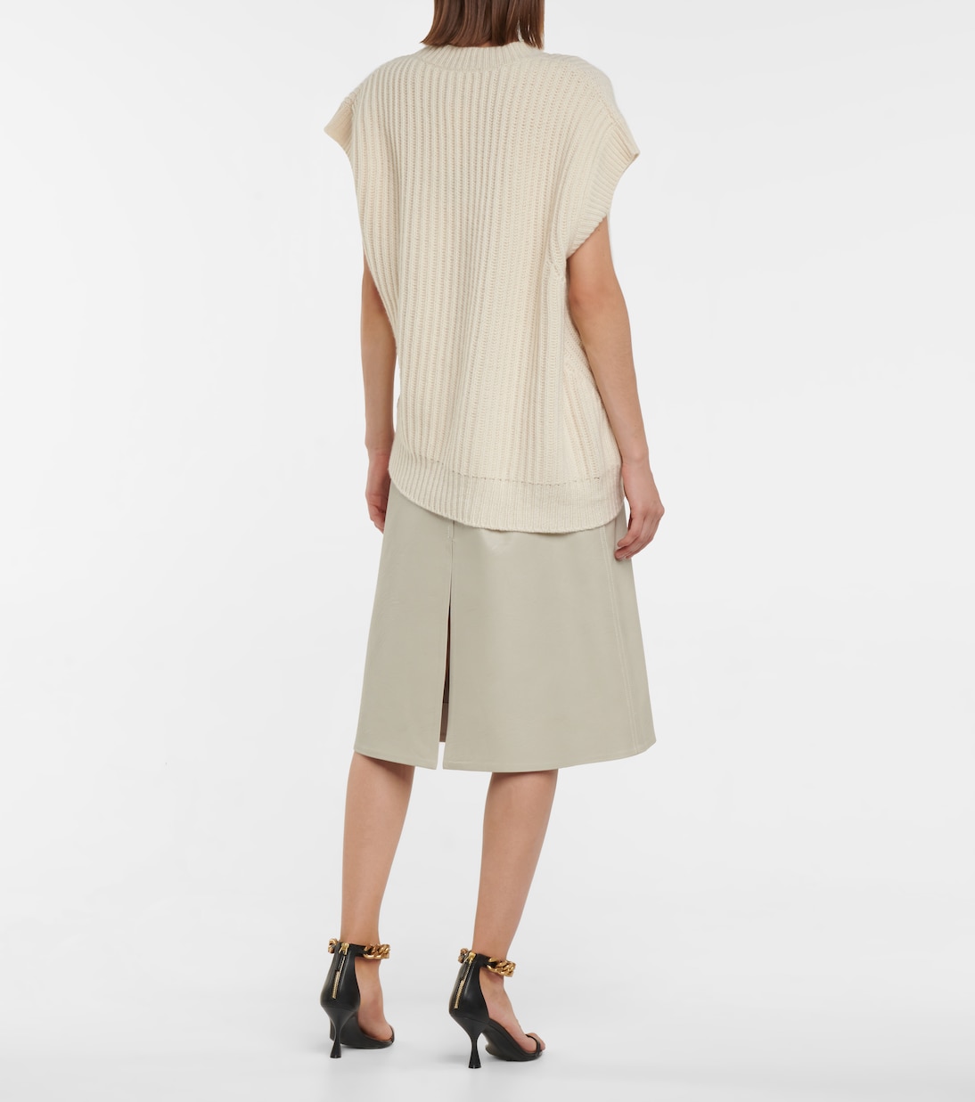 Top de cachemir y lana acanalado | Stella McCartney