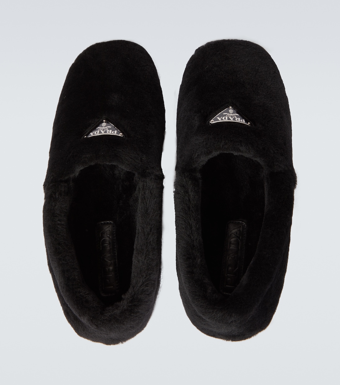 Slip-Ons aus Shearling | Prada