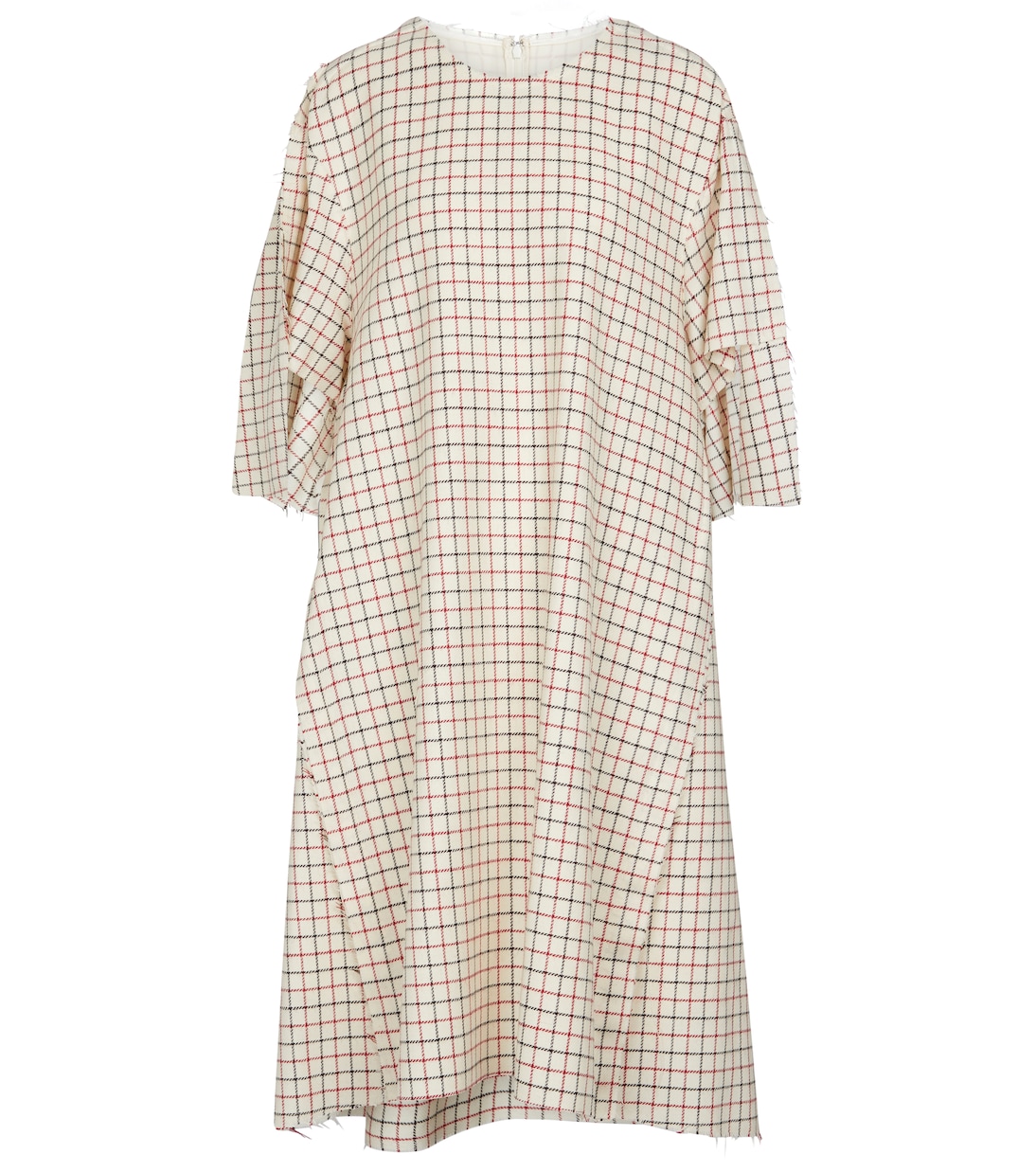 Checked wool midi dress | Maison Margiela