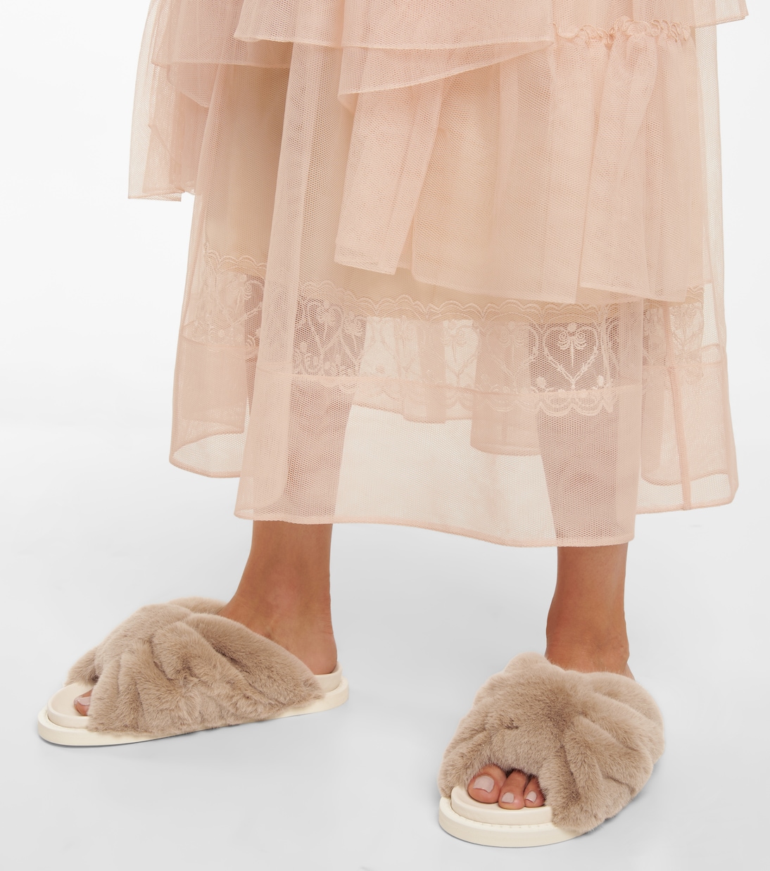 Sandali in pelliccia sintetica | Simone Rocha