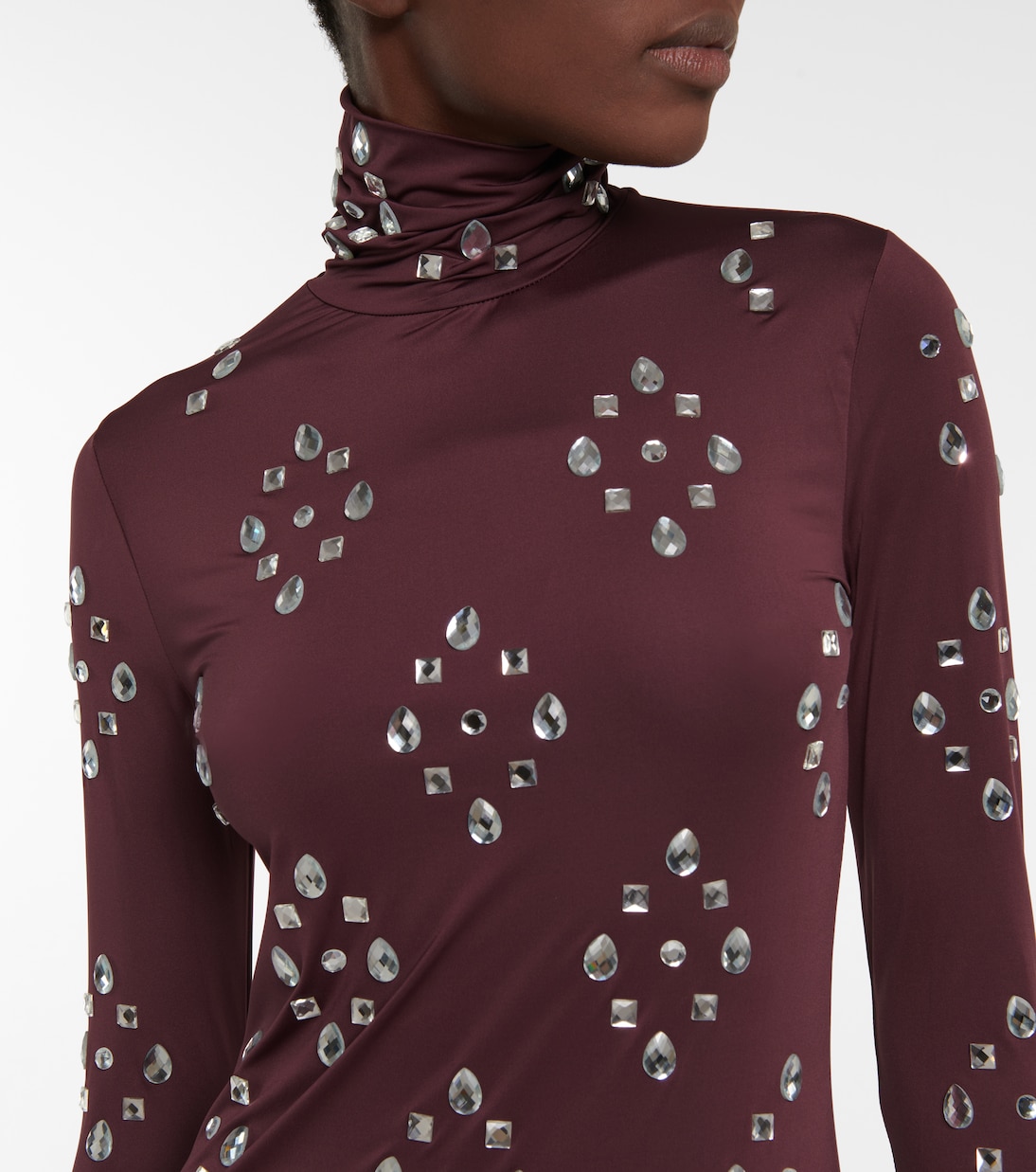 Verziertes Maxikleid aus Jersey | Dries Van Noten