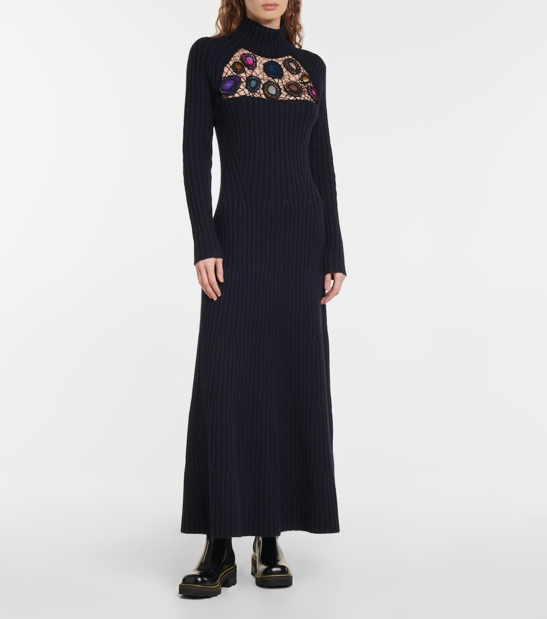 Robe Juana en cachemire à ornements | Gabriela Hearst
