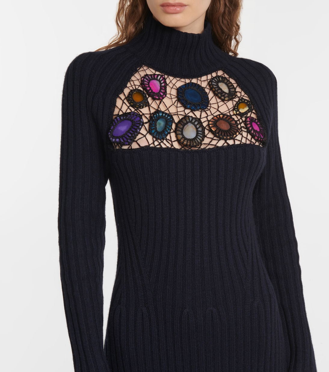 Robe Juana en cachemire à ornements | Gabriela Hearst
