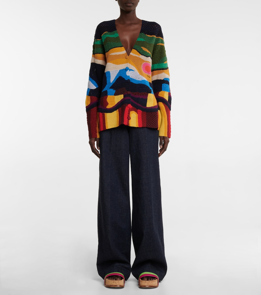 Cara intarsia cashmere cardigan | Gabriela Hearst