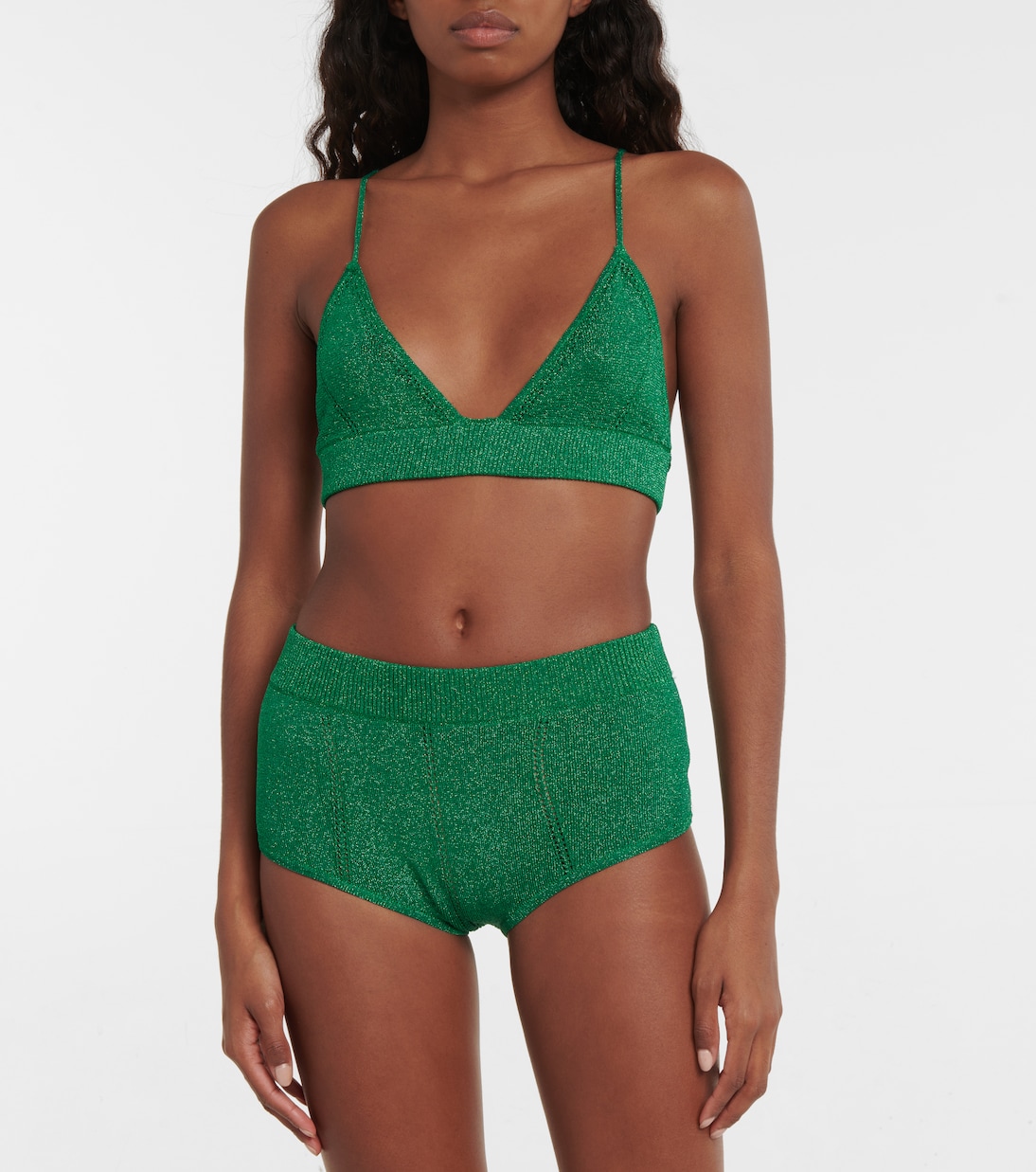 Metallic knit bralette | Dodo Bar Or