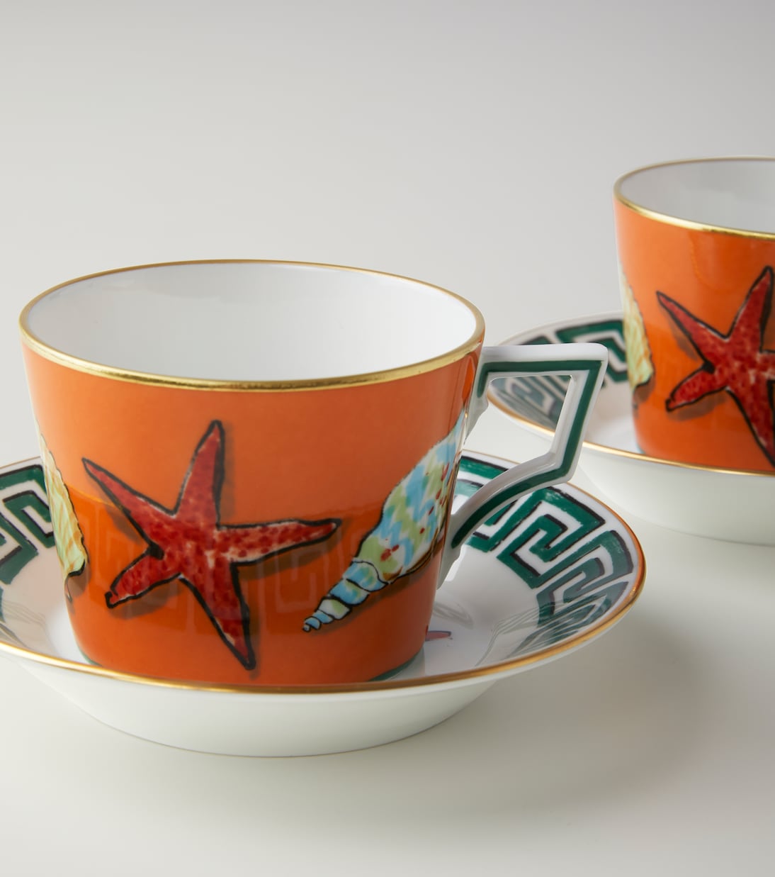 Il Viaggio Di Nettuno set of 2 teacups and saucers | Ginori 1735
