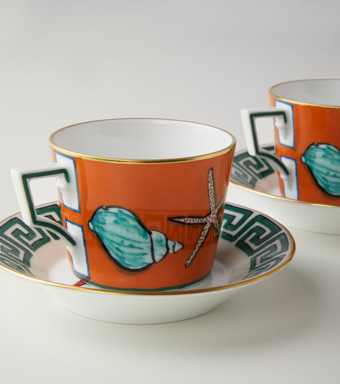 Il Viaggio Di Nettuno set of 2 teacups and saucers | Ginori 1735