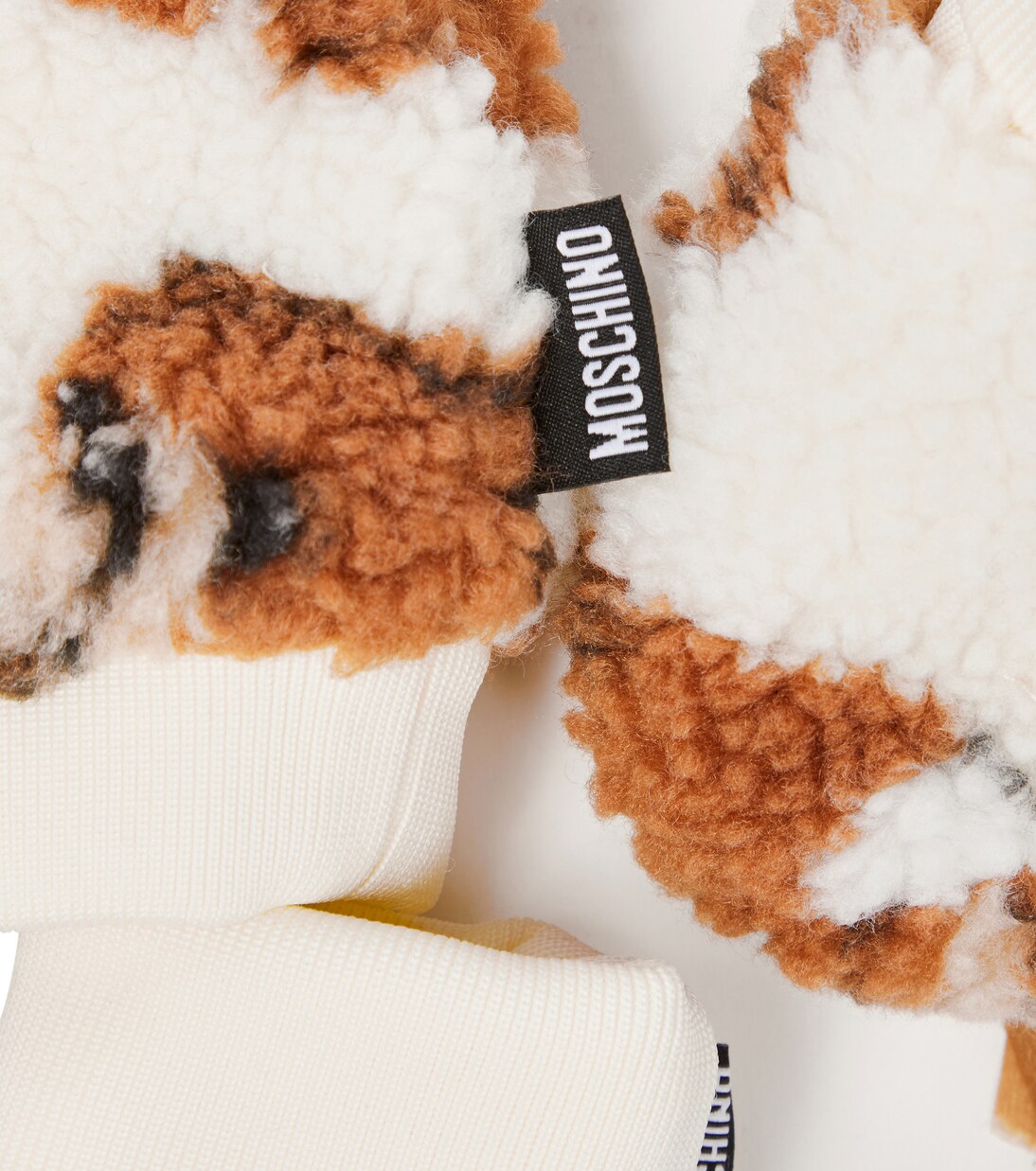 Bebé - gorro y zapatos de pelo sintético en mezcla de algodón | Moschino Kids