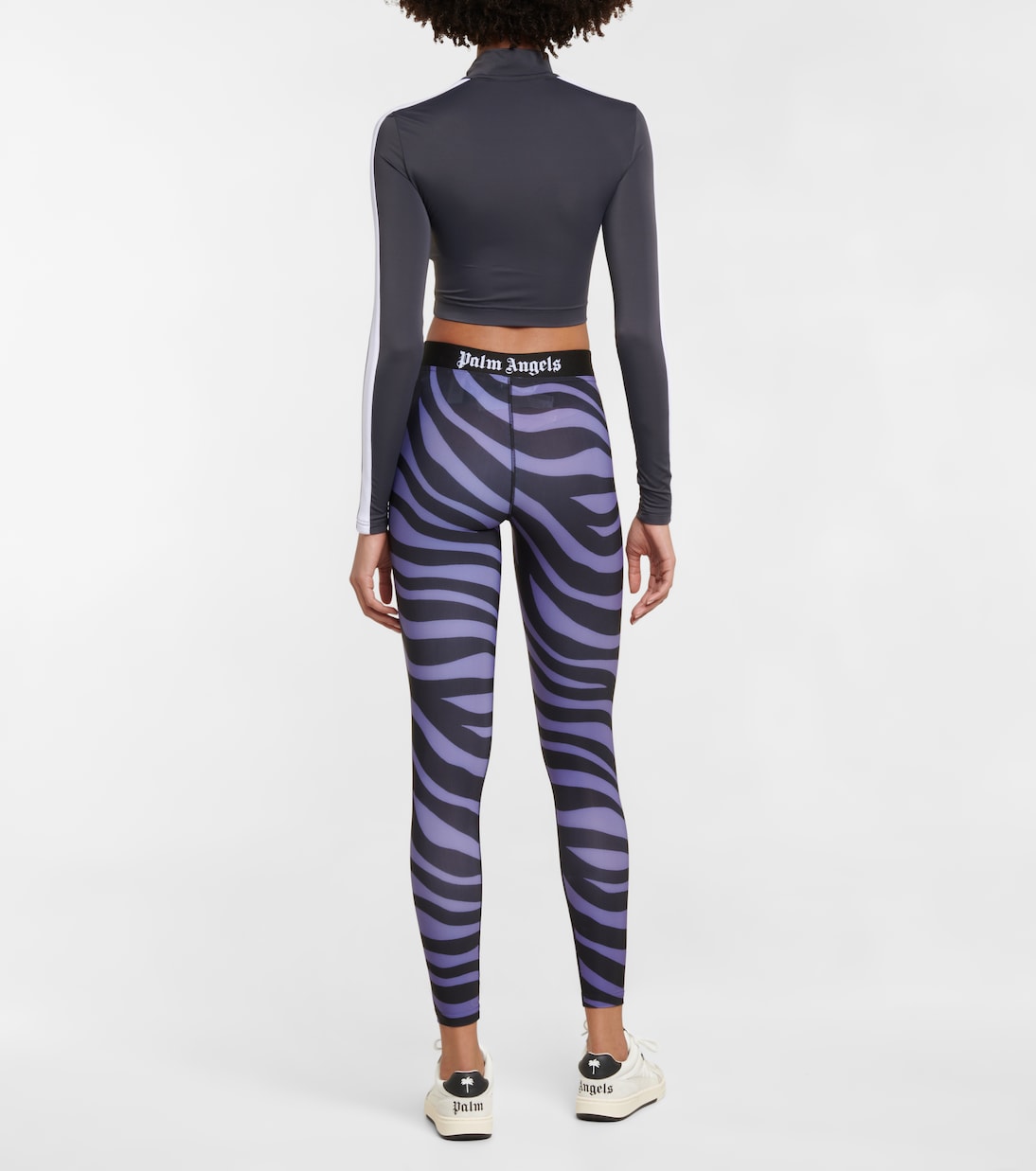 Cropped zip-up track jacket | Palm Angels
