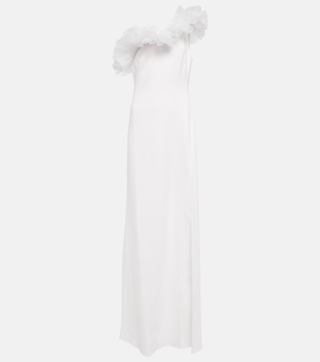 Abito lungo asimmetrico con tulle | Giambattista Valli
