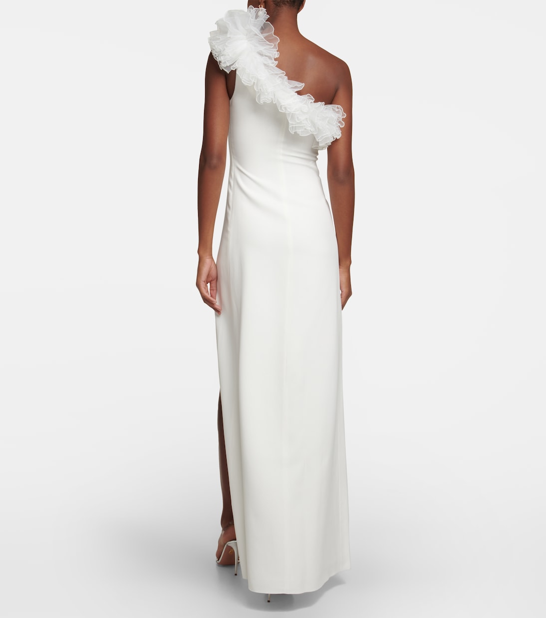 Abito lungo asimmetrico con tulle | Giambattista Valli