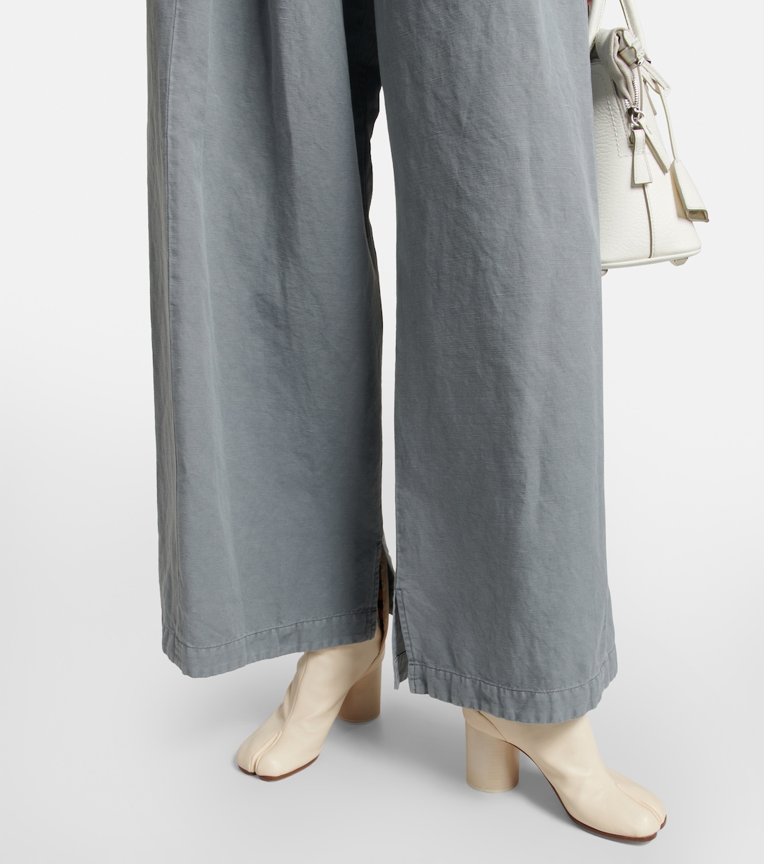 Pantaloni in canvas di cotone e lino | Maison Margiela