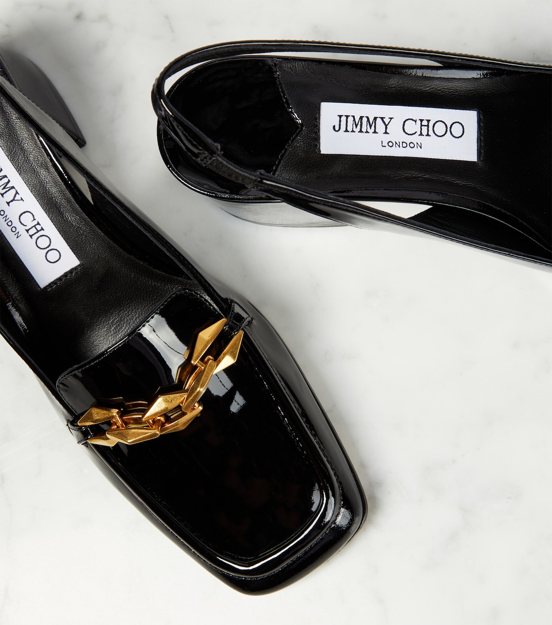 Slingback-Pumps Diamond Tilda 45 aus Lackleder | Jimmy Choo