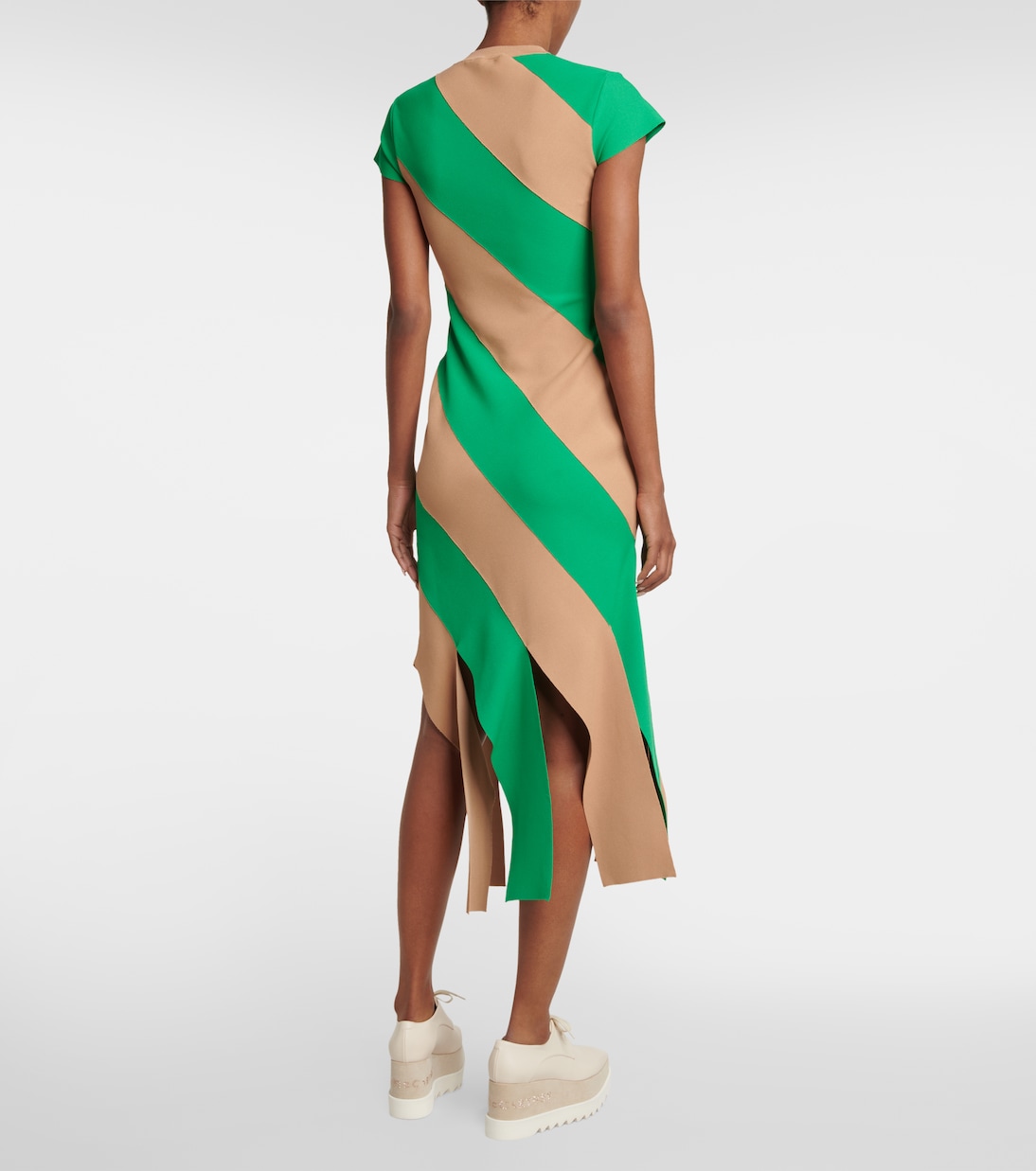 Striped knit midi dress | Stella McCartney