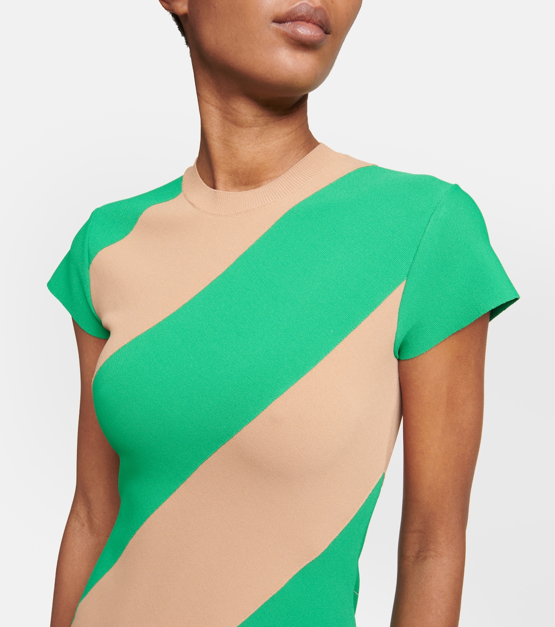 Striped knit midi dress | Stella McCartney