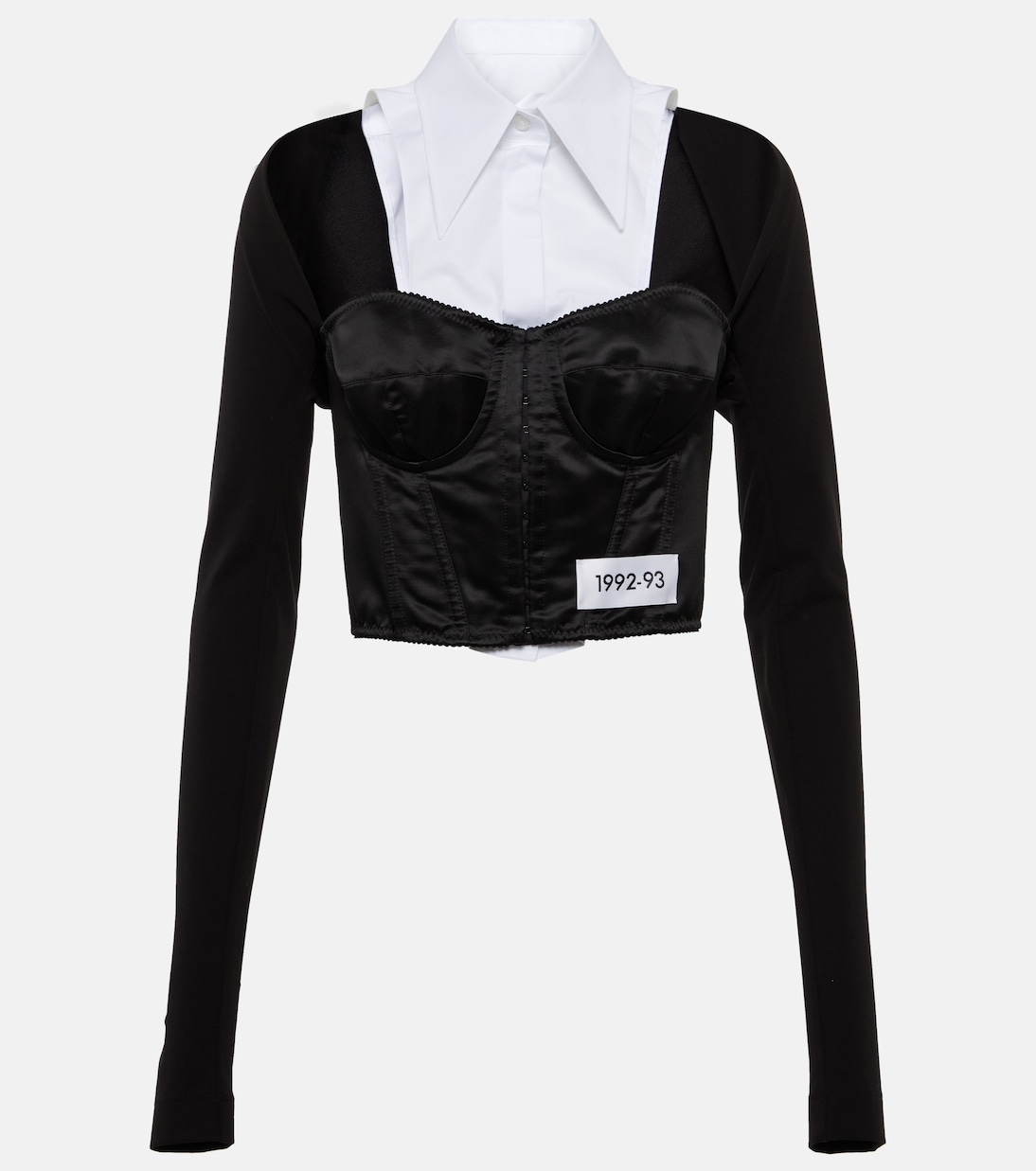 x Kim - Top in raso con scollo bardot | Dolce&Gabbana
