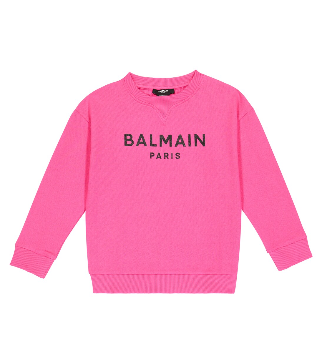 Felpa in jersey di cotone con logo | Balmain Kids