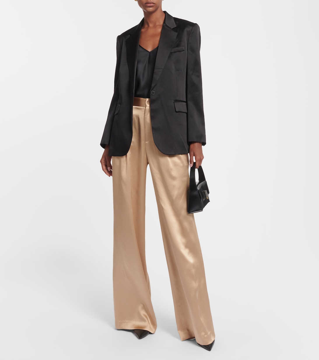 Boyfriend silk charmeuse blazer | Nili Lotan