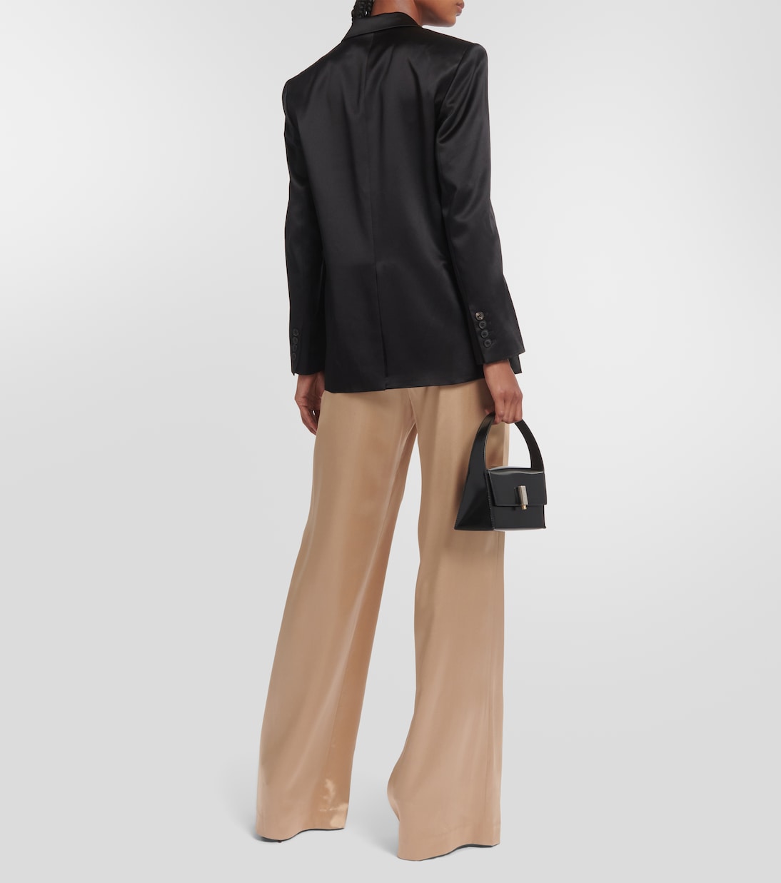 Boyfriend silk charmeuse blazer | Nili Lotan