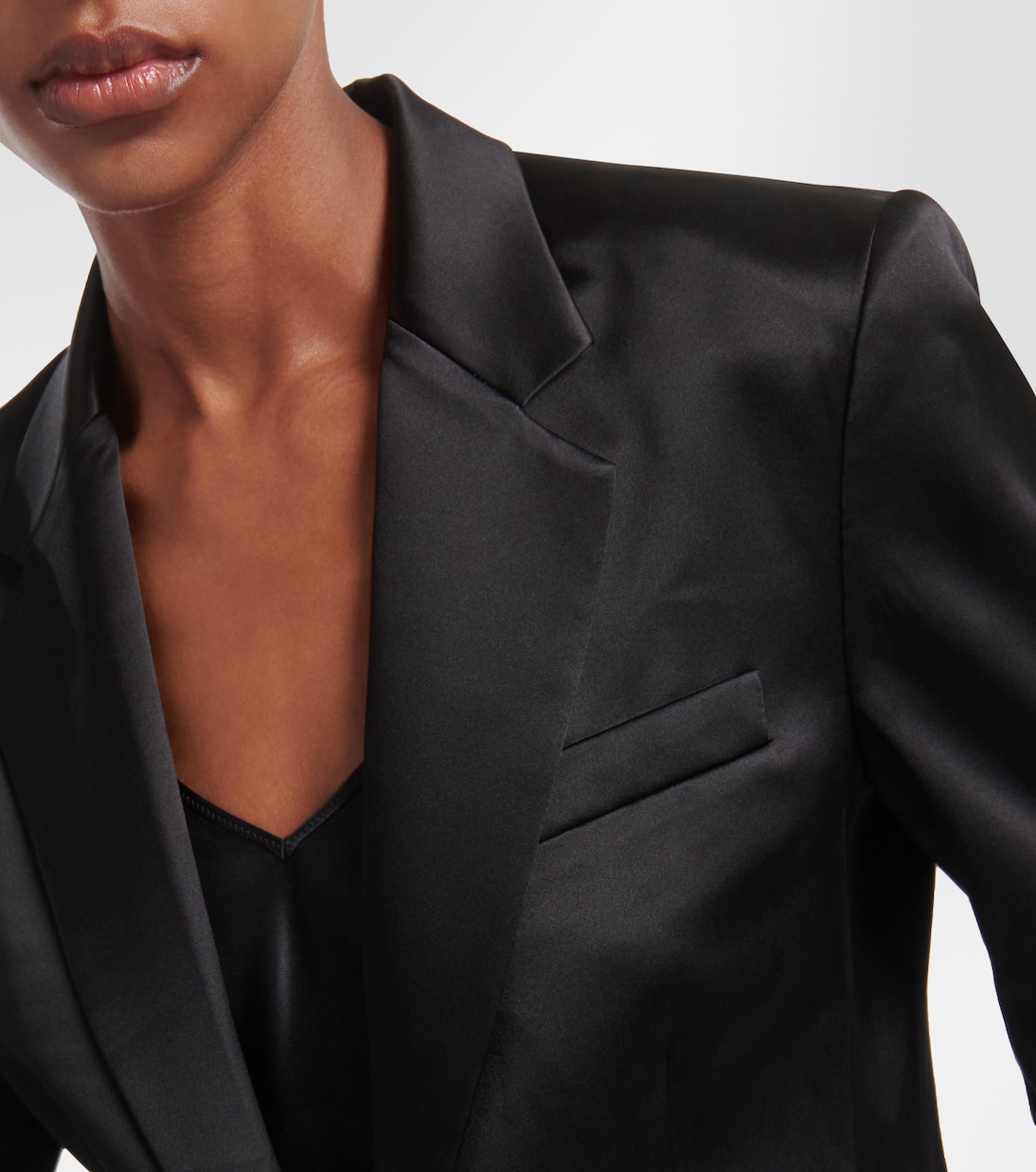 Boyfriend silk charmeuse blazer | Nili Lotan
