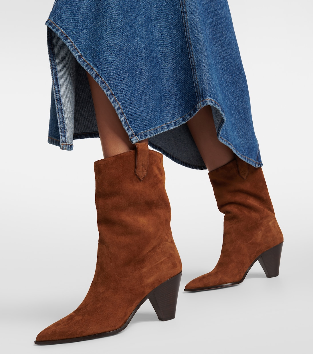 Boogie suede cowboy boots | Aquazzura
