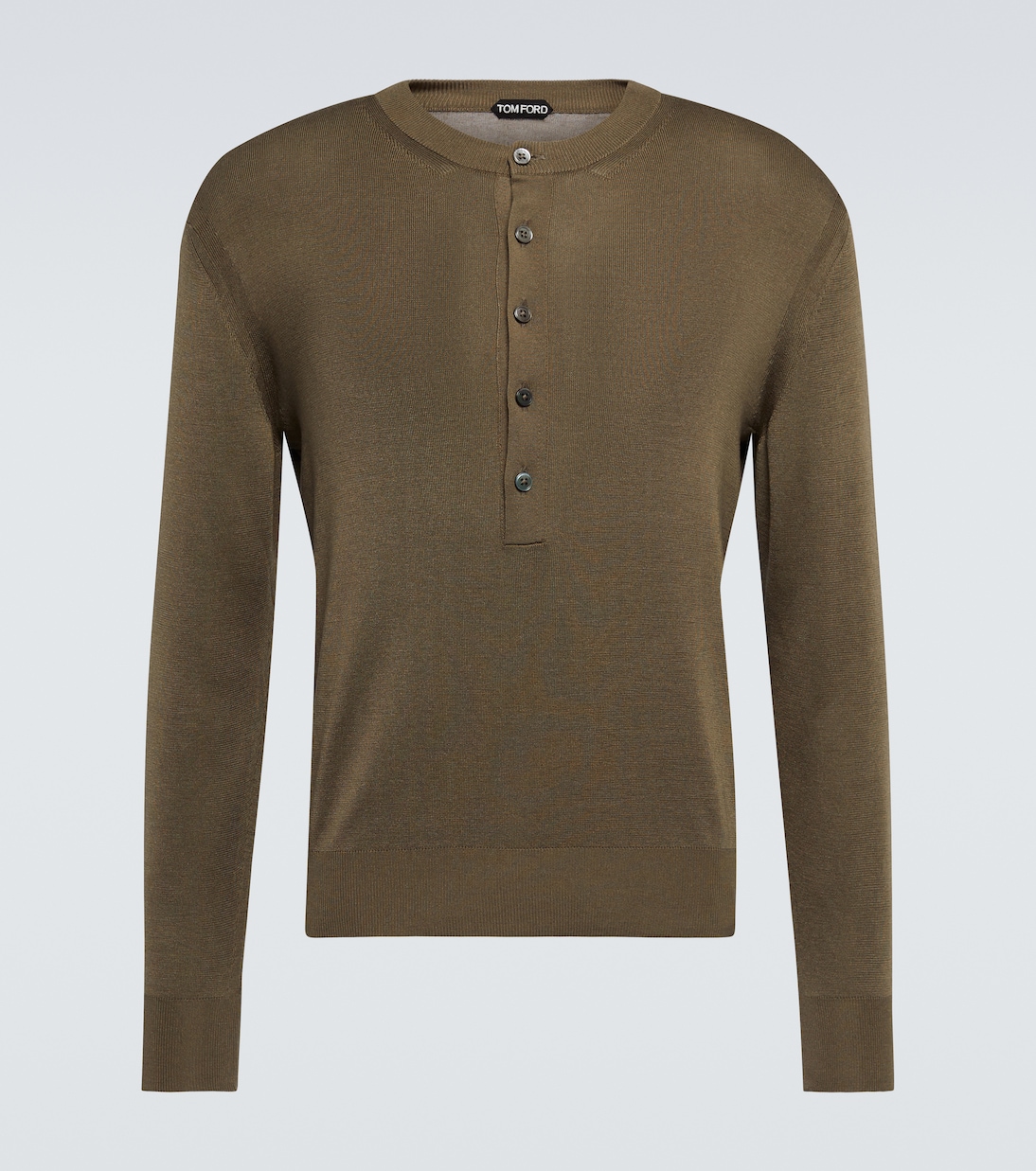 Pull Henley en soie | Tom Ford