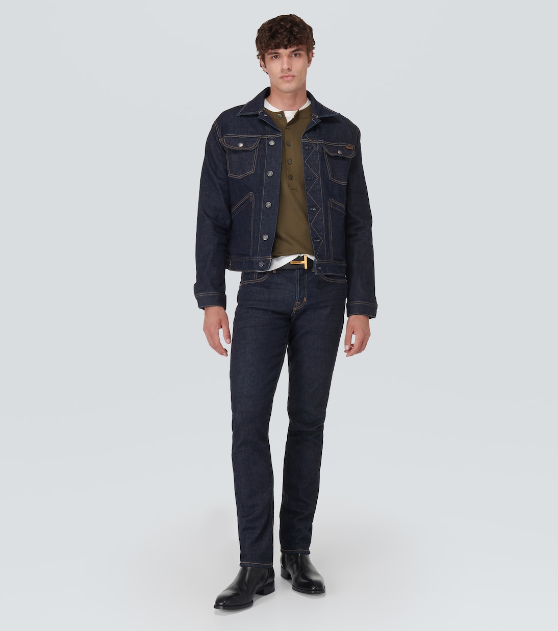 Pull Henley en soie | Tom Ford