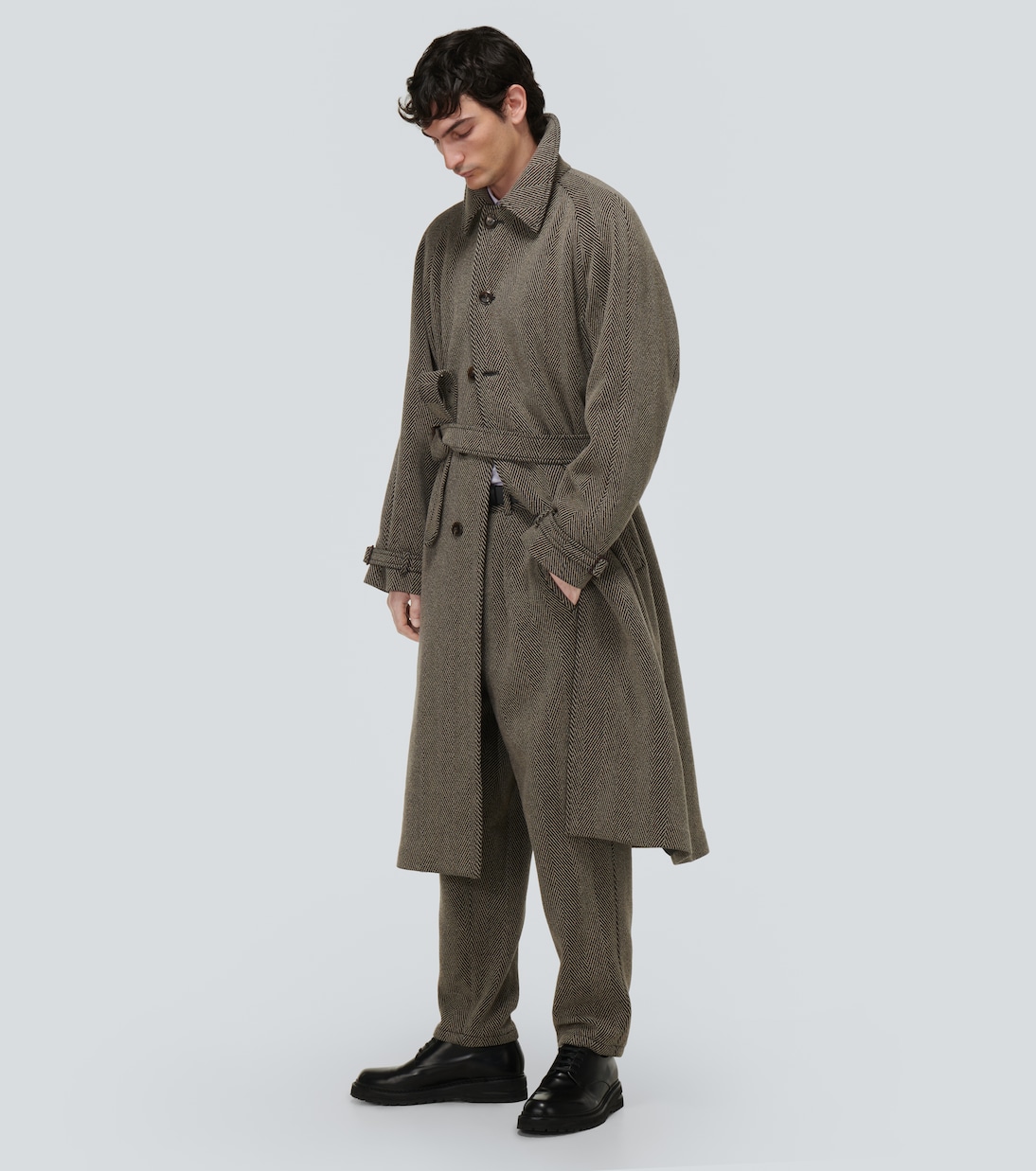 Schnürschuhe aus Leder | Giorgio Armani