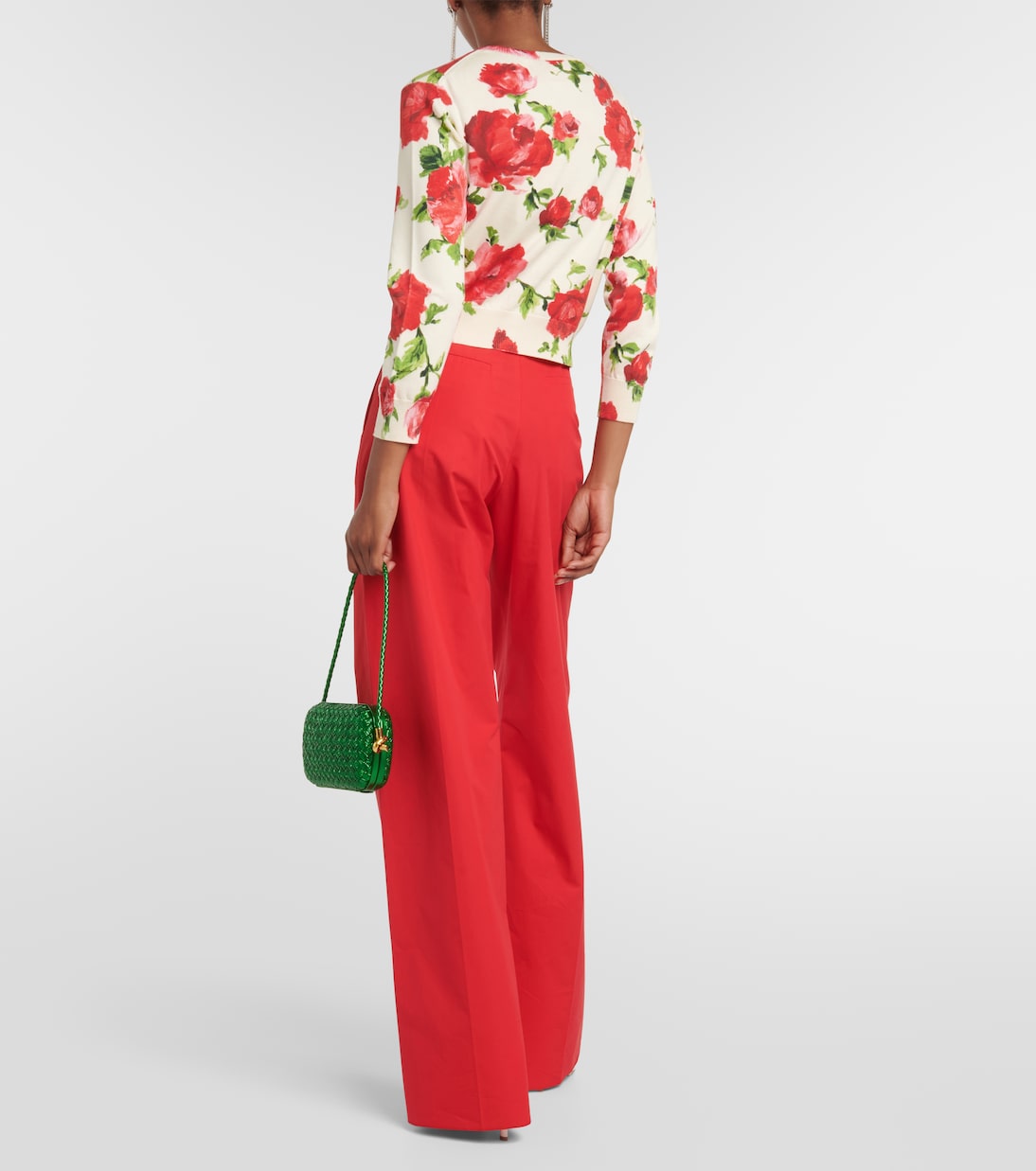 Floral silk and cotton cardigan | Carolina Herrera