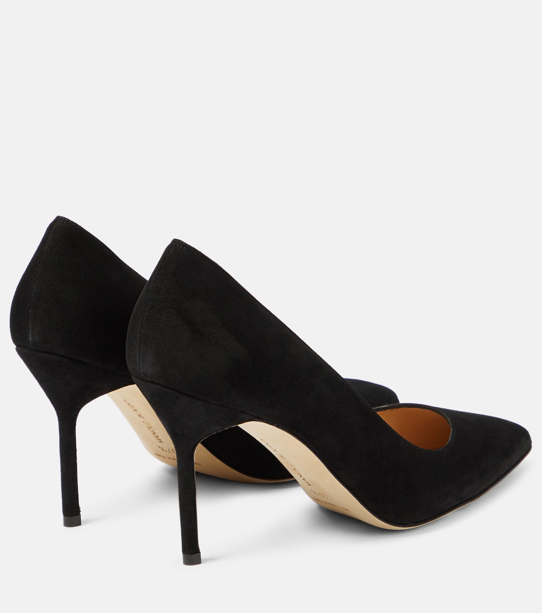 Escarpins BB 90 en daim | Manolo Blahnik