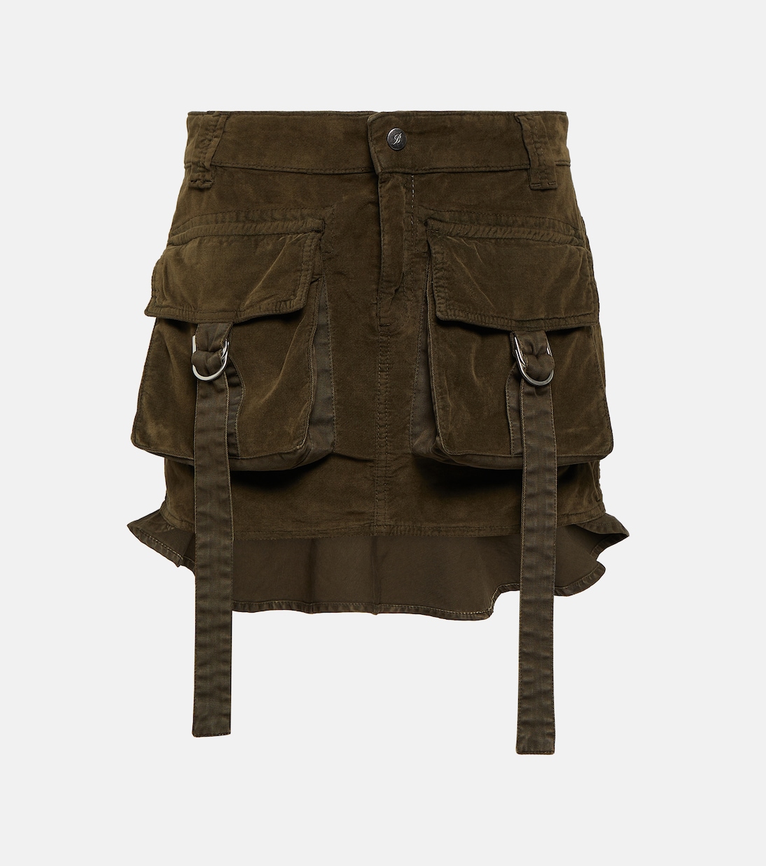 Minifalda cargo de terciopelo | Blumarine