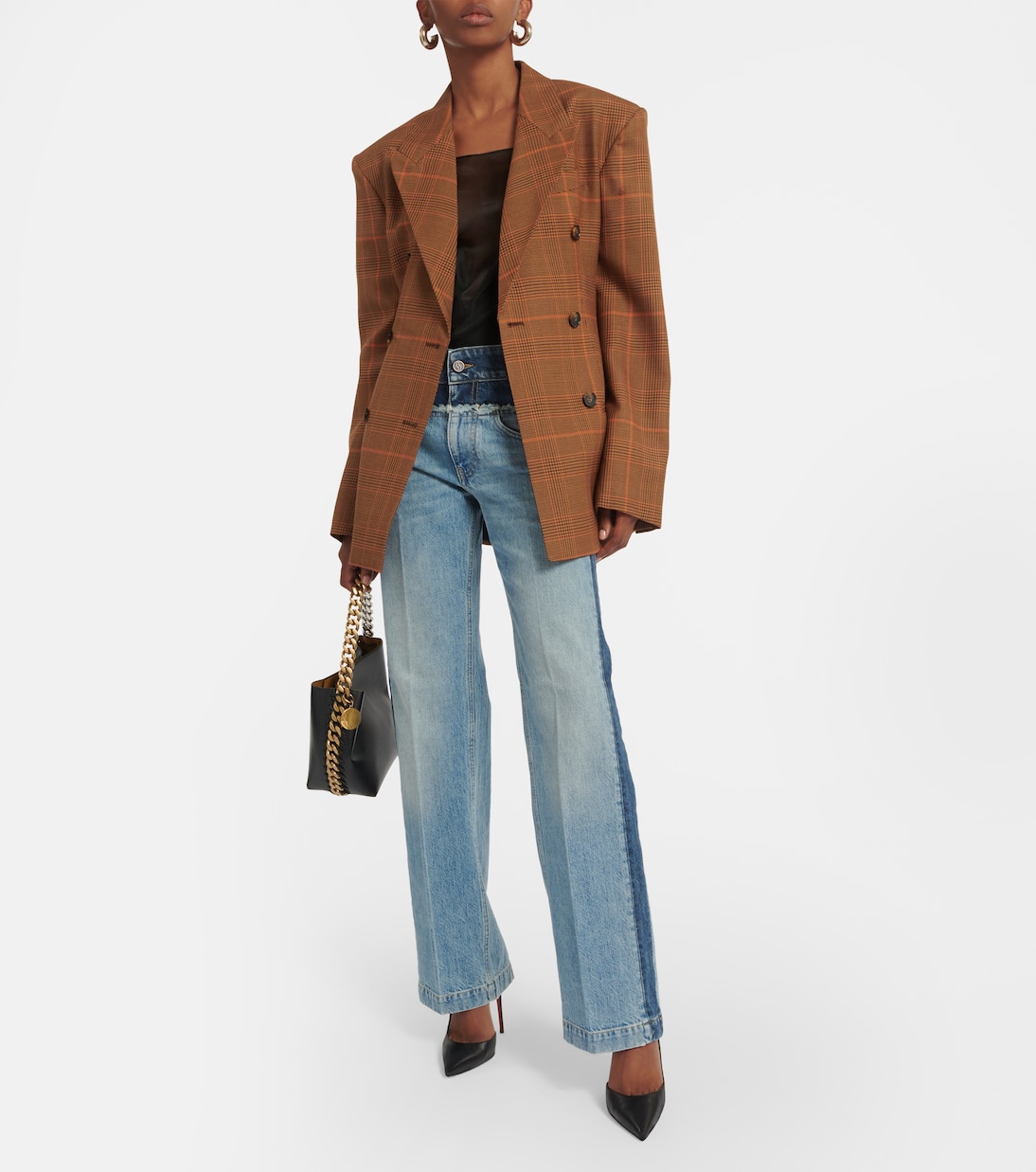 Jeans a vita alta e gamba larga | Stella McCartney