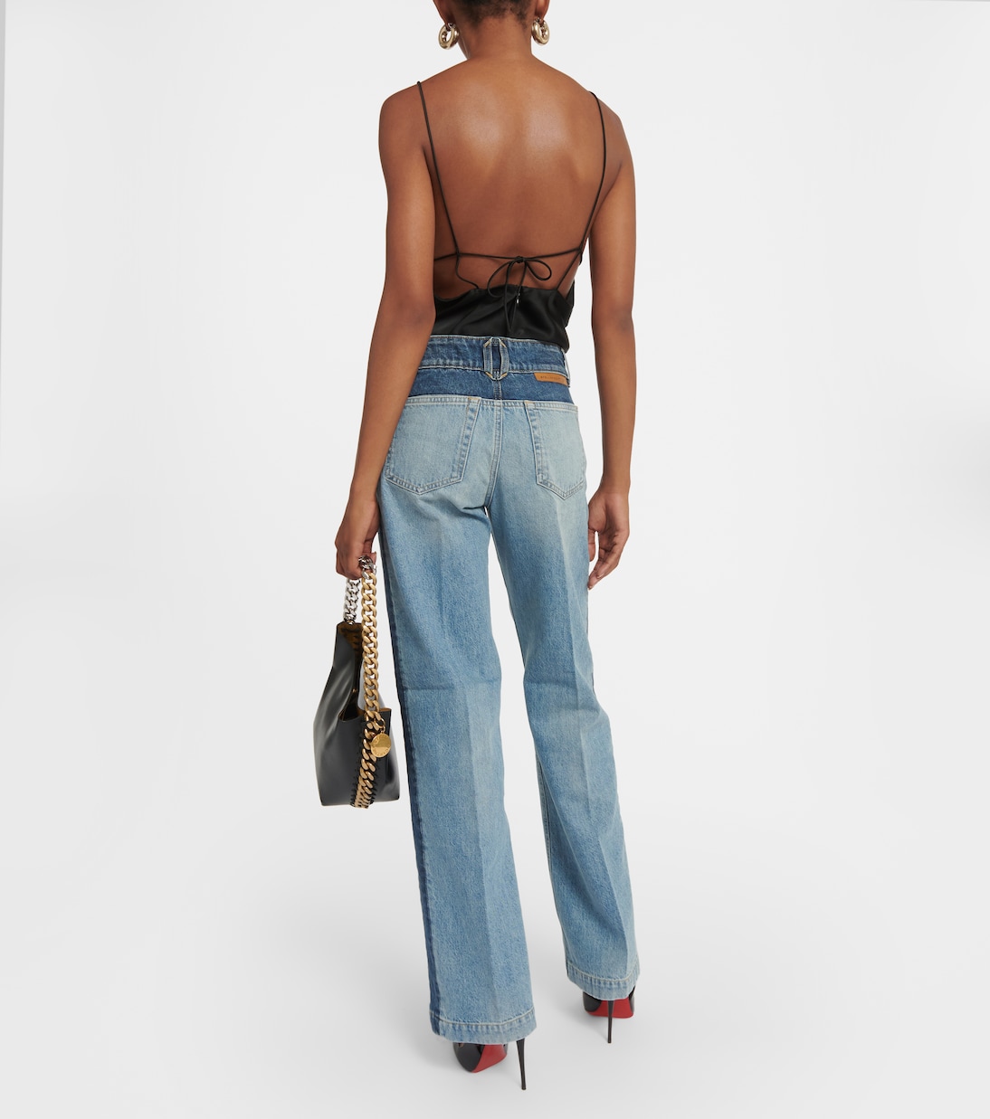Jeans a vita alta e gamba larga | Stella McCartney
